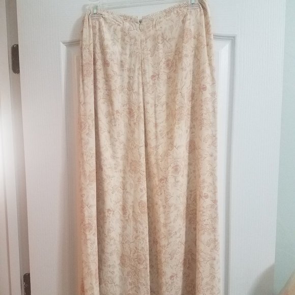 J. Jill Mauve/Cream Print  Skirt EUC - Picture 2 of 5